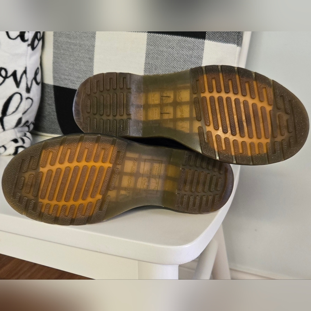 Dr. Martens Black Boots with Yellow Accents - Picture 5 of 6